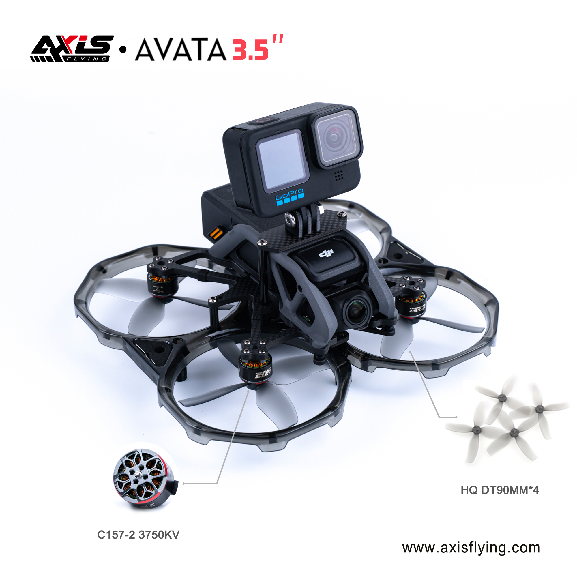 Axisflying HQ Prop DT90MM*3 / DT90MM*4 for AVATA 3.5 upgrade frame kit  Axisflying DT90MM HQ Prop drone propeller for AVATA 3.5 upgrade frame kit  HQ Prop,drone HQ Prop,HQ Prop DT90MM*3 / DT90MM*4 for AVATA 3.5 upgrade frame kit,drone propeller