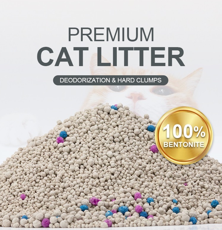 Fast Absorbent White Bentonite Cat Litter  