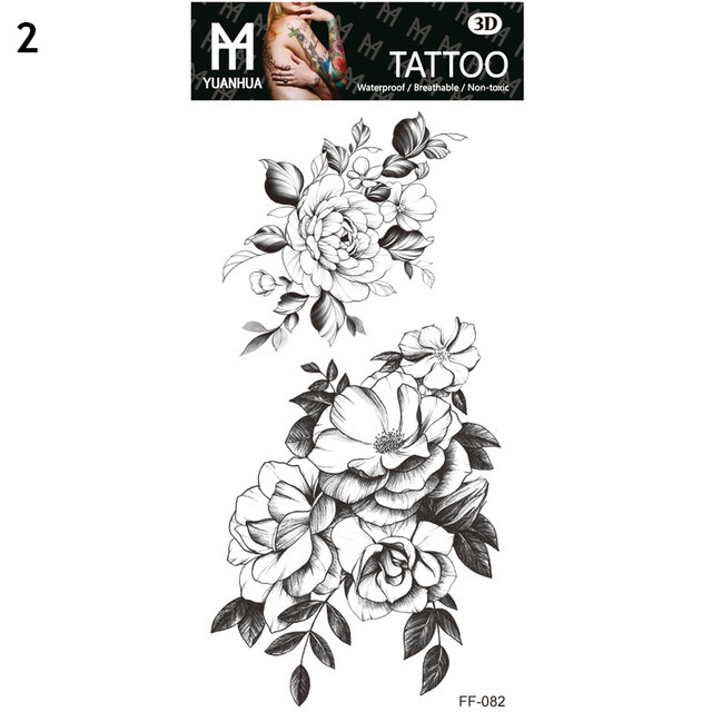 Black Large Snake Flower Fake Tattoo Sticker For Women Dot Rose Peony Temporary Tattoos DIY Water Transfer Tatoos Girls,Male watch,sport male watch,sport watches men waterproof,waterproof digital sports watch,smart watches,blood pressure sleep monitor,smartwatch fitness,watches heart rate