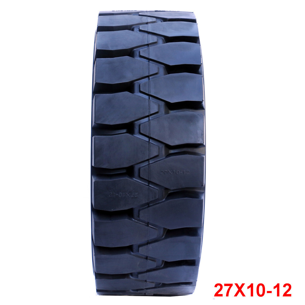 Factory direct sales high quality solid tyre 27*10-12 industrial tire for forklift  