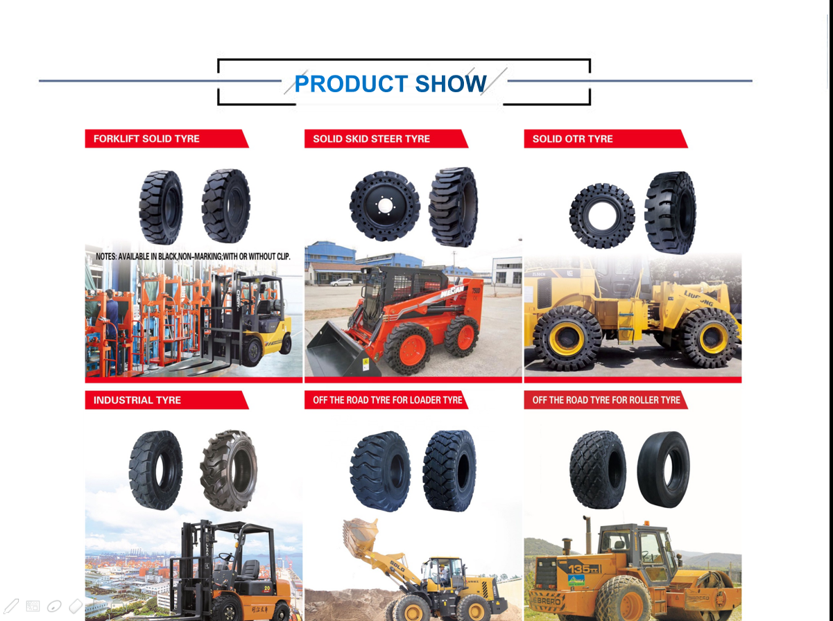 concrete pan solid rubber wheel tyre 21x8 - 9 forklift tyre for buffer bumper car