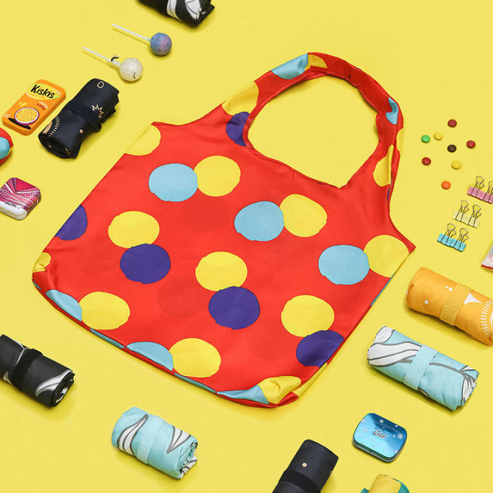 Reusable rpet shopping bag custom foldable tote bag for supermarket shopping