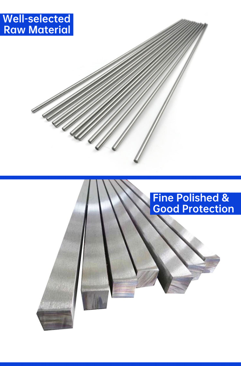 Stainless Steel bar round inox 304 316 17-4ph 2205 stainless steel square bar price OEM and ODM