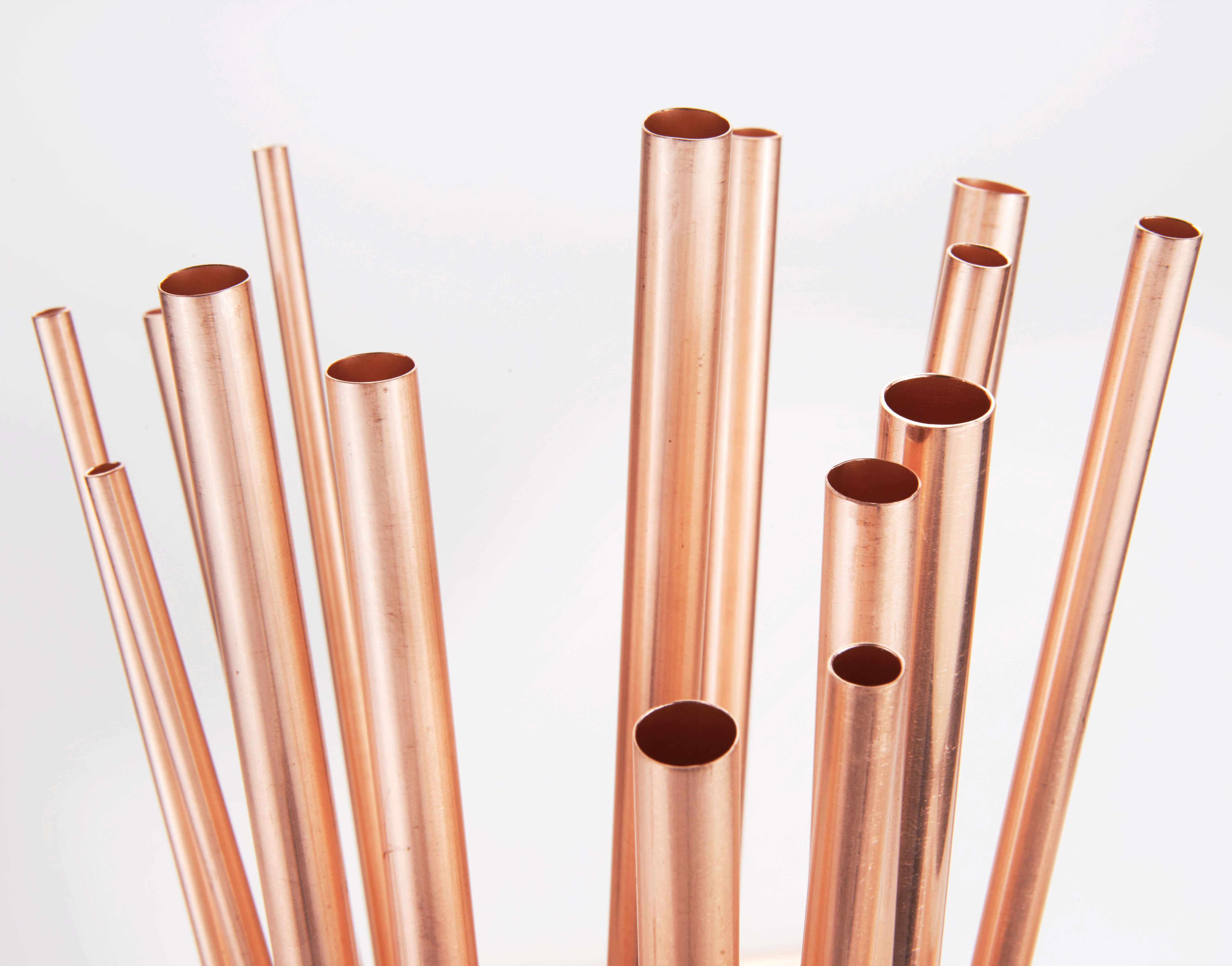 Copper tube for air conditioner insulated union joint 5/16" copper fin heat exchanger