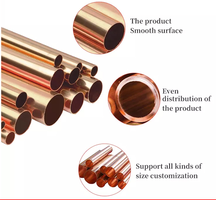 Refrigeration copper tube coil copper pipe 3/8 1/4 air condition and refrigerator copper tube
