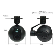 FINDER-30 TIR 30X Optical Zoom and Thermal Camera with 3-axis Gimbal for search and rescue Drone camera UAV