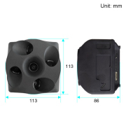 Coolfly 3DSV Air Oblique Camera For Mapping VTOL Fixed-wing UAV Drone PPK System