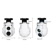 CY230-TF 30X Optical Zoom and Thermal Camera with 2-axis Gimbal forVTOl Drone camera