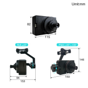 CF-102 Aircraft Mapping camera 102MP Medium Format with 56mm lens for Survey Drone UAV