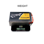 TATTU Fast Charge TATTU 30000mAh 25C 22.2V 6S1P Intelligent Lipo Battery for agriculture drone