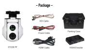 CY230-TF 30X Optical Zoom and Thermal Camera with 2-axis Gimbal forVTOl Drone camera