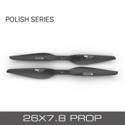 T-MOTOR P26*7.8 waterproof black polished carbon fiber low noise 26inch uav big 18kg drone propeller