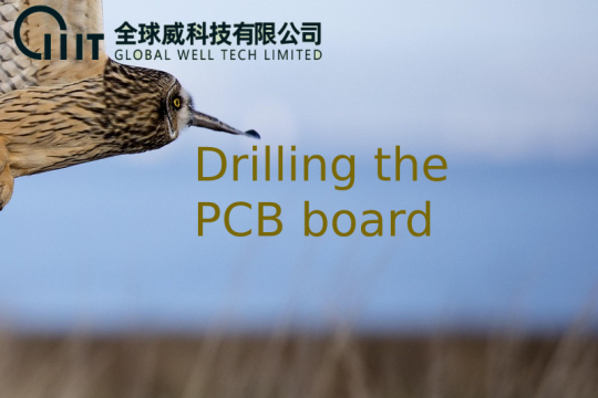 Drilling the PCB board