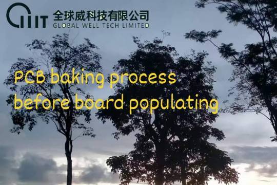PCB baking process before board populating