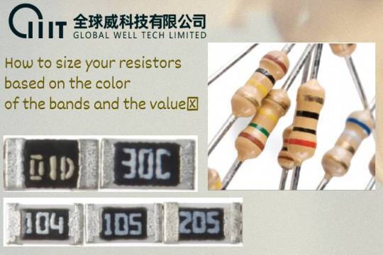 How to size your resistors based on the color of the bands and the value?