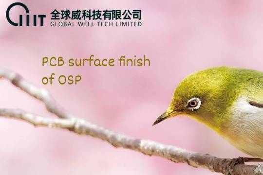 PCB surface finish of OSP