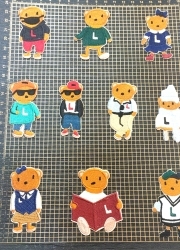 bear patches, cartoon patches, customize patches