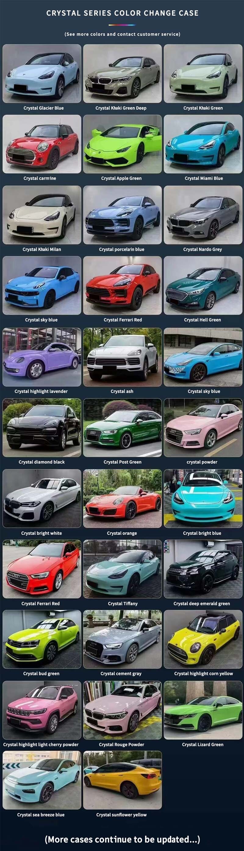 Glossy crystal color change wrap removable vinyl pvc self adhesive car film sticker Glossy crystal color change wrap removable vinyl pvc self adhesive car film sticker Car Wrap Vinyl Film