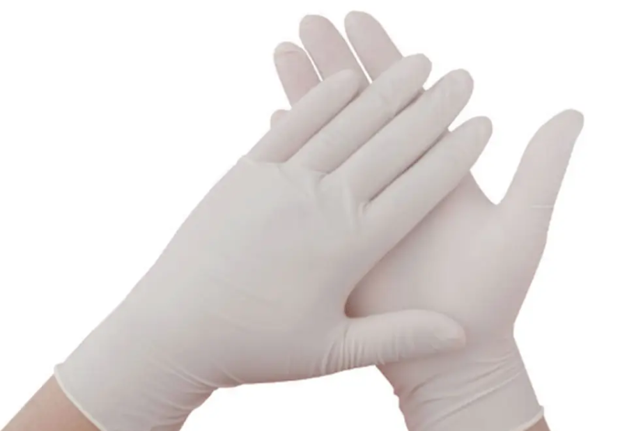 What are the differences in materials and functions between latex gloves and nitrile gloves?