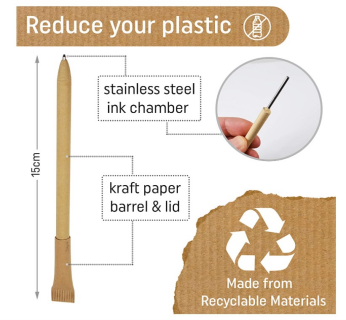 Biodegradable Paper Pens