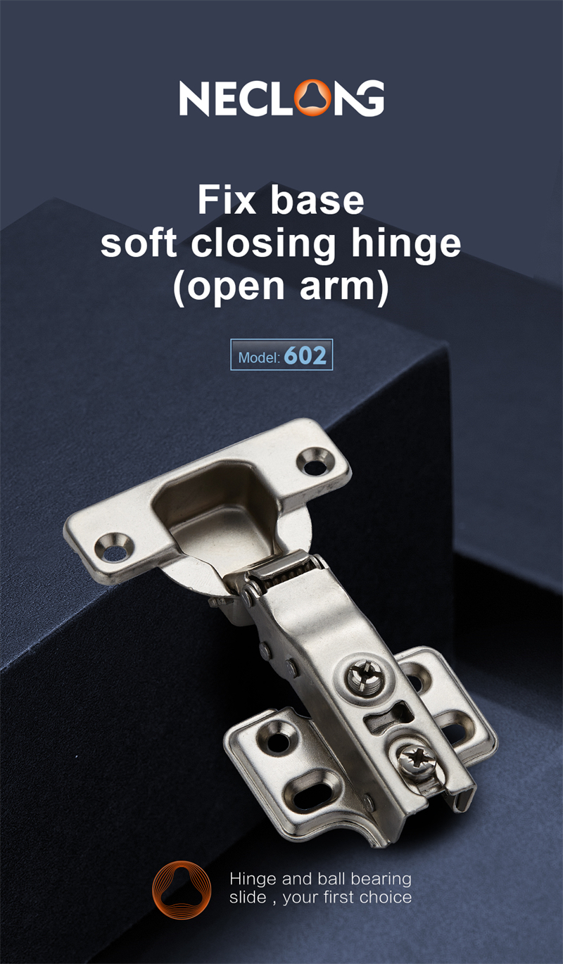 Fix Base Soft Closing Hinge 35mm Cup Hydraulic Cabinet Door Hinge Concealed Furniture Hardware