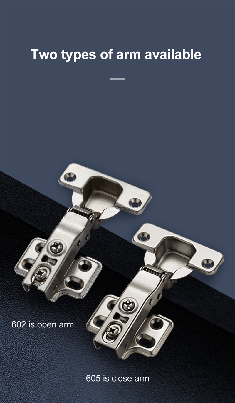 Fix Base Soft Closing Hinge 35mm Cup Hydraulic Cabinet Door Hinge Concealed Furniture Hardware