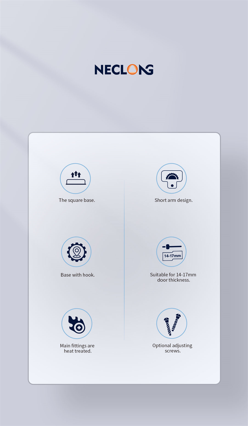 American Short Arm Hinge 35mm Furniture Hardware 2D Hinge Concealed Door Hinge with Hook