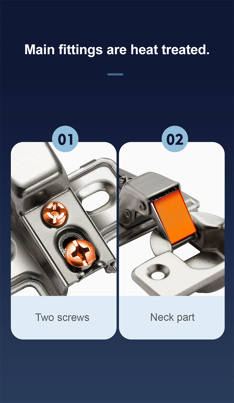 American Short Arm Hinge 35mm Furniture Hardware 2D Hinge Concealed Door Hinge with Hook