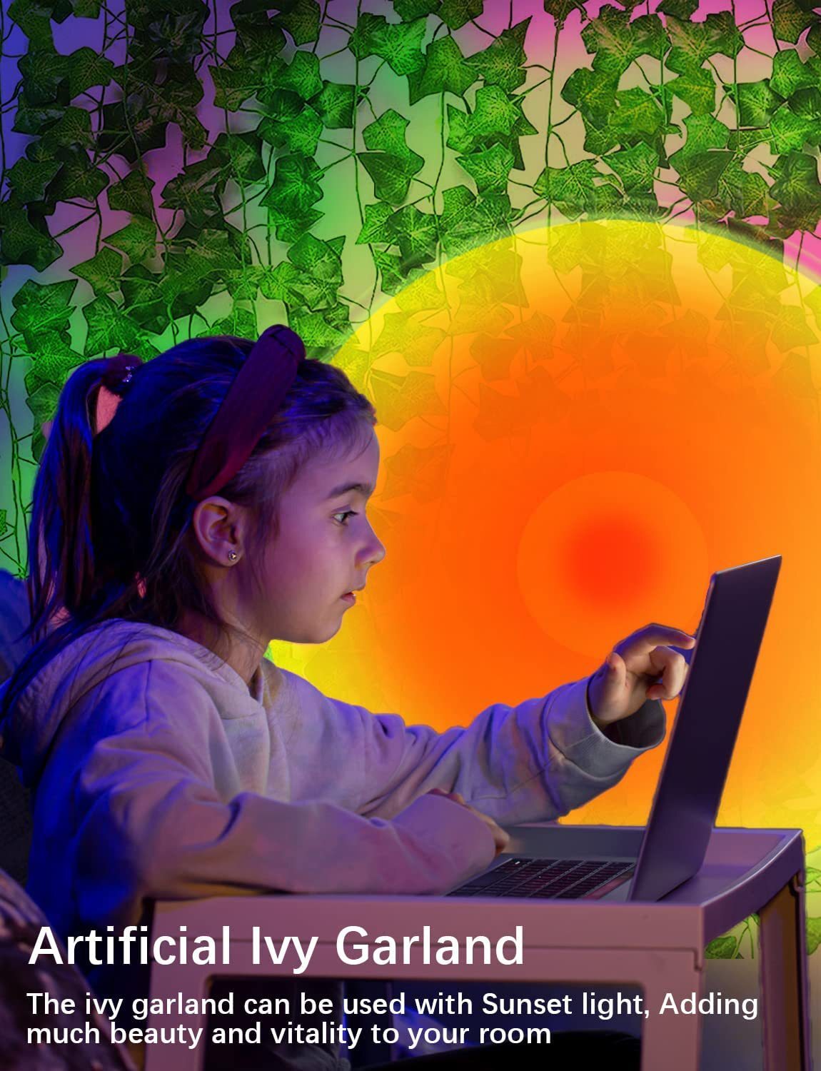 XRTECNA Tuya Smart Sunset Lamp Night Light Sunset Projector Table Lamp APP Remote