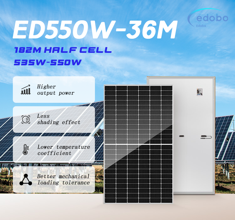 Chinese Sunpal Photovoltaic Module 550W Solar Panel With Transparent Backsheet