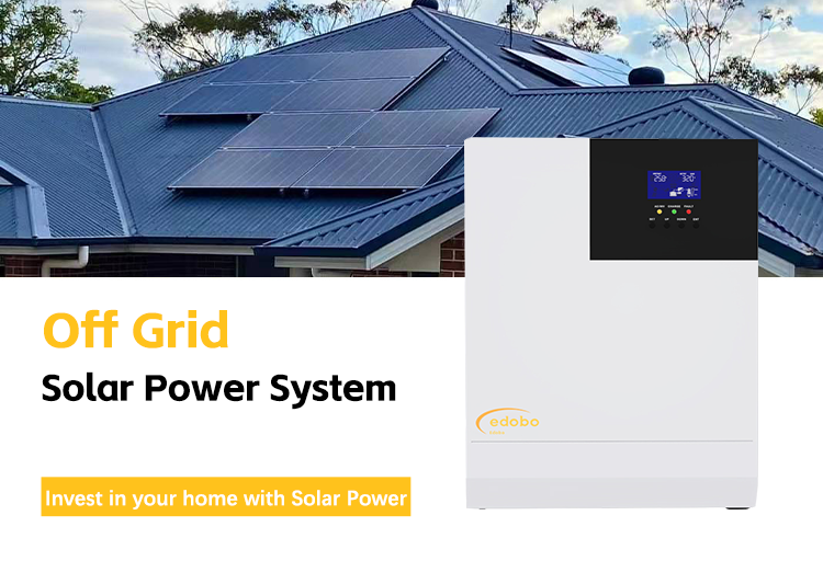 Edobo solar 10kw off grid solar system Residential Pure Sine Wave 10kw solar power system for home