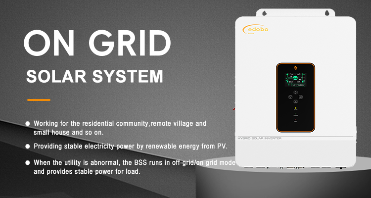 Edobo solar 100kw on grid best solar power system commercial use
