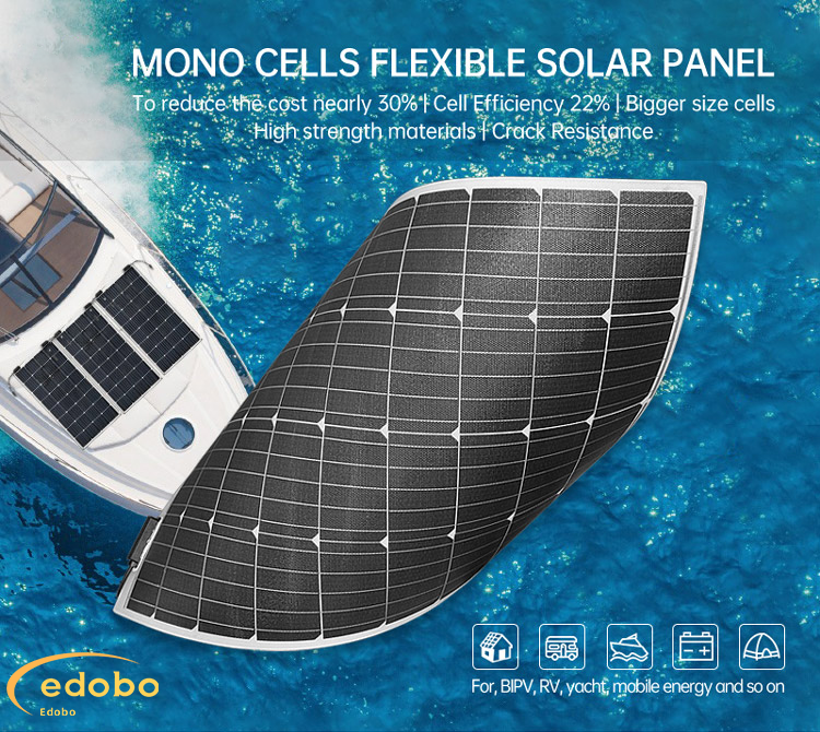 High efficiency ETFE Flexible solar panel 120w 150w 180w 200w bendable mono Flexible solar panel