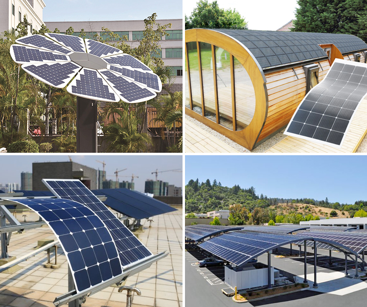 Edobo Solar Panels 100W 250W Flexible Solar Panel Portable car mounted solar panels