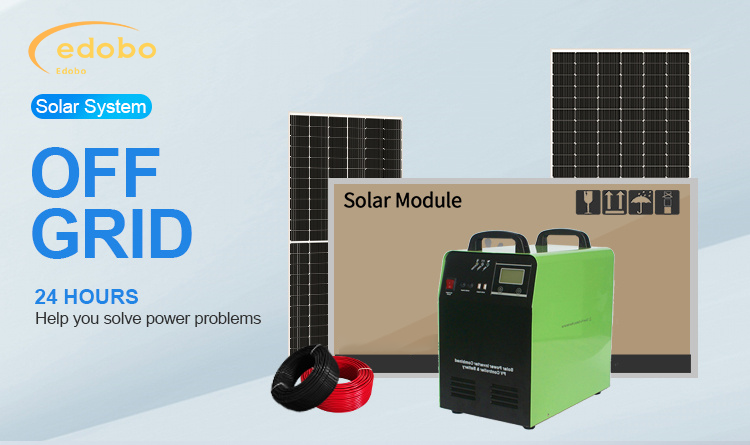 Edobo soalr 1KW 1.5KW Pure Sine Wave Best Price solar system kits For your home