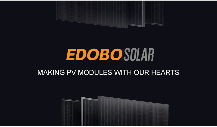 Edobo 390w 400w Solar Panels Cheap Monocrystalline high efficiency half cells solar panel for your home
