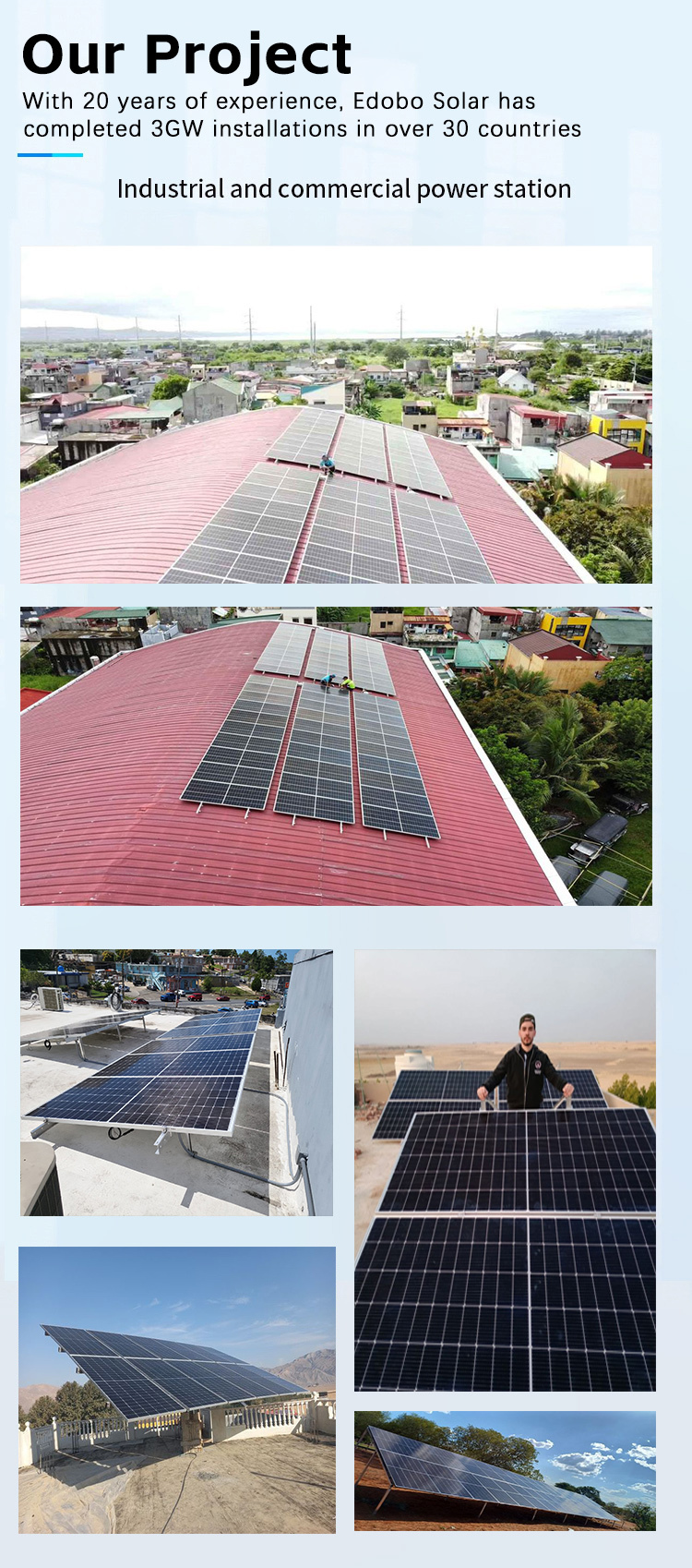  High Efficiency Home Use 540W Solar Panels