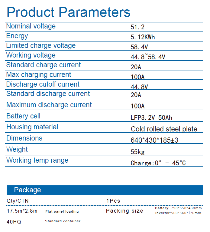 51.2v 100ah deep cycle lithium batteries