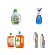 Cosmetic bottle labeling machine