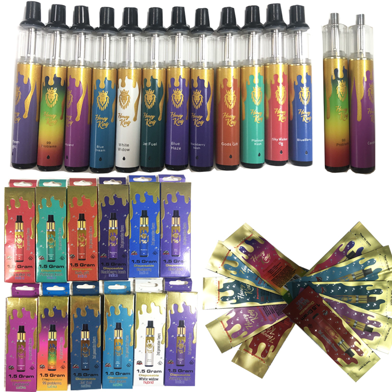 Honey King Disposable Vape Pens 1ML 1.5ML 400mAh Rechargeable Battery