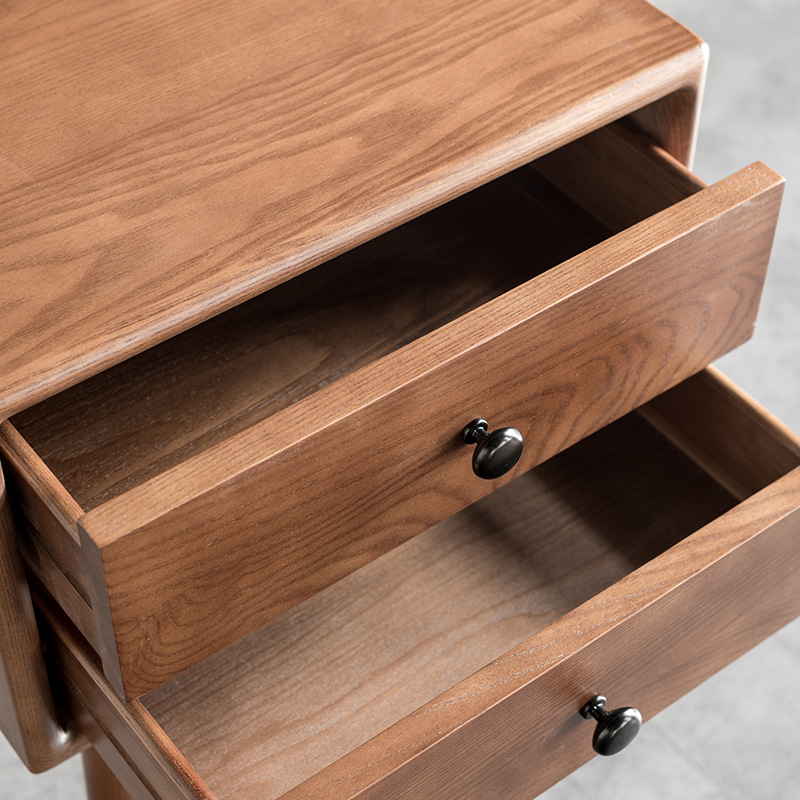 TPZ042 Nordic Solid Wood Bedside Cabinet   