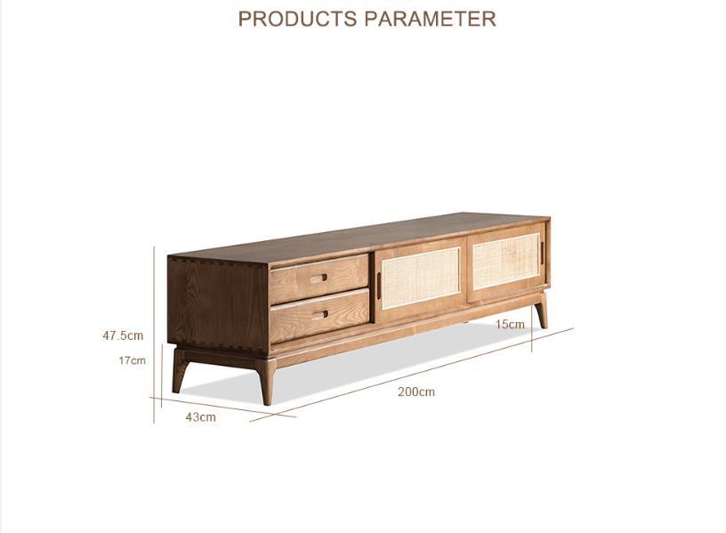 TPZ048 High-quality solid wood furniture Durable solid wood TV stand cabinets  