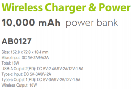 Wireless Charger 10000mAh Power Bank Mobile Phone Charger For Phone,USB Light,Lamp & More supplier