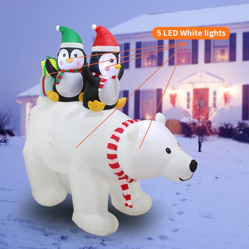 christmas inflatable polar Bear low price with high quality for LED Light Outdoor Garden large ornaments Christmas Inflatable Polar Bear decoration christmas inflatable polar Bear,christmas inflatable penguin