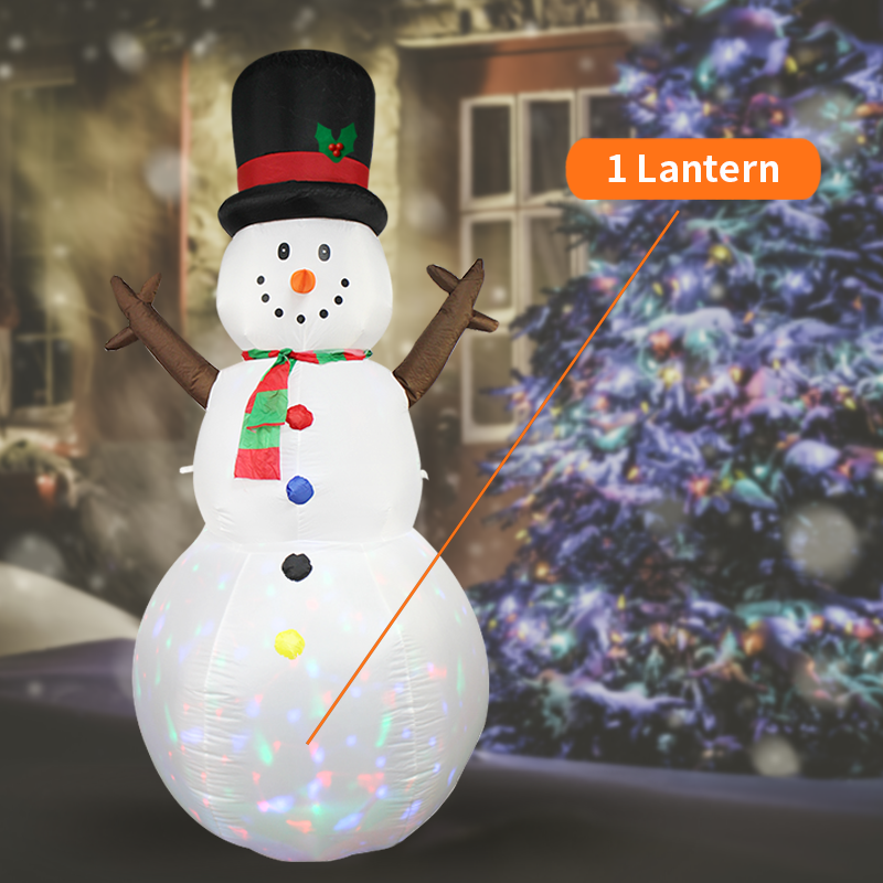 Snowman Colorful Rotate Dolls bauble LED Light Outdoor indoor lawn  holiday Snowman Model Christmas inflatables decoration Colorful Rotate Dolls,Snowman
