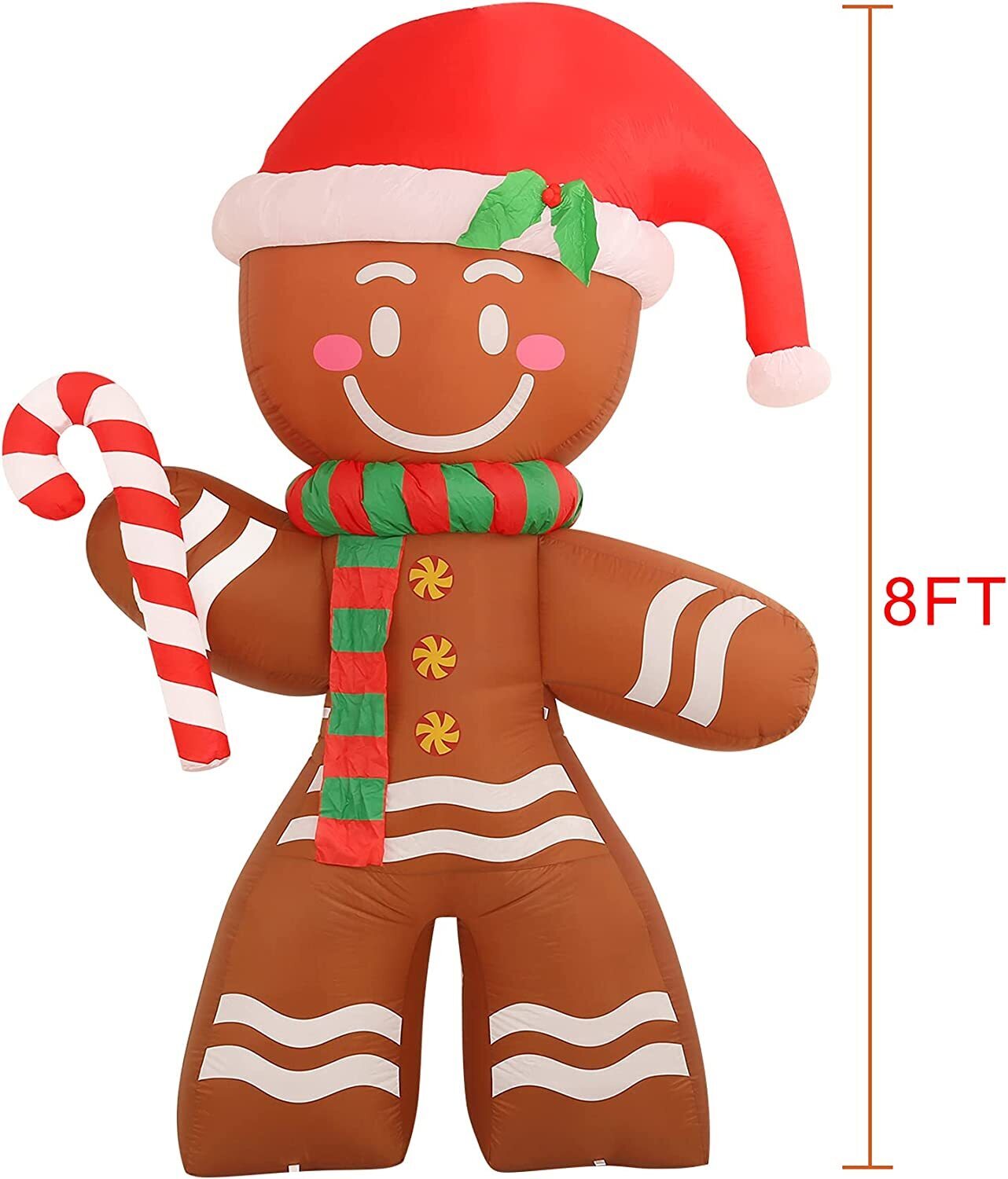 Gingerbread Man super september 8 FT Gingerbread Man Built-in LED Blow Up Christmas Inflatables Decoration Gingerbread Man,Christmas Inflatable
