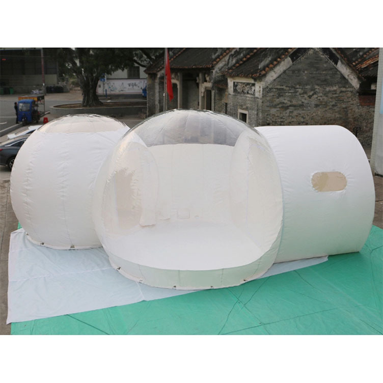 Inflatable Bubble Tent 5m bedroom resort glamping clear top inflatable bubble tent hotel with bathroom N silent blower from China inflatable factory Resort Tent,Inflatable Bubble Tent