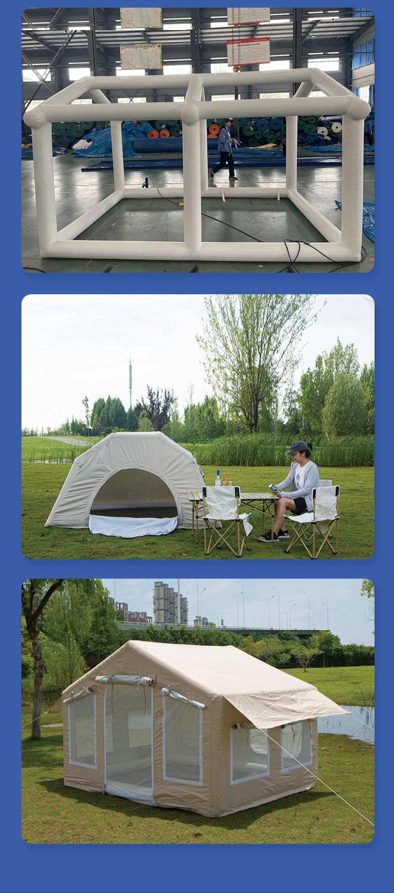 Camping Tent 3 X 2 X 2.1M size  for 2 person Popular Outdoor Activity Folding Camping Hiking Large Inflatable Tent Event Camping Tent,Large Inflatable Tent