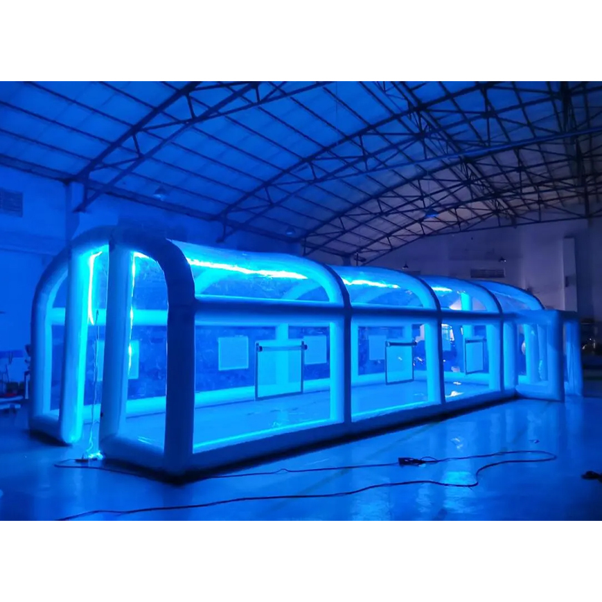  LED lighting tent Factory price Custom Inflatable LED lighting tent/ transparent inflatable house/ pool cover Inflatable party tent for sale LED lighting tent,pool cover Inflatable