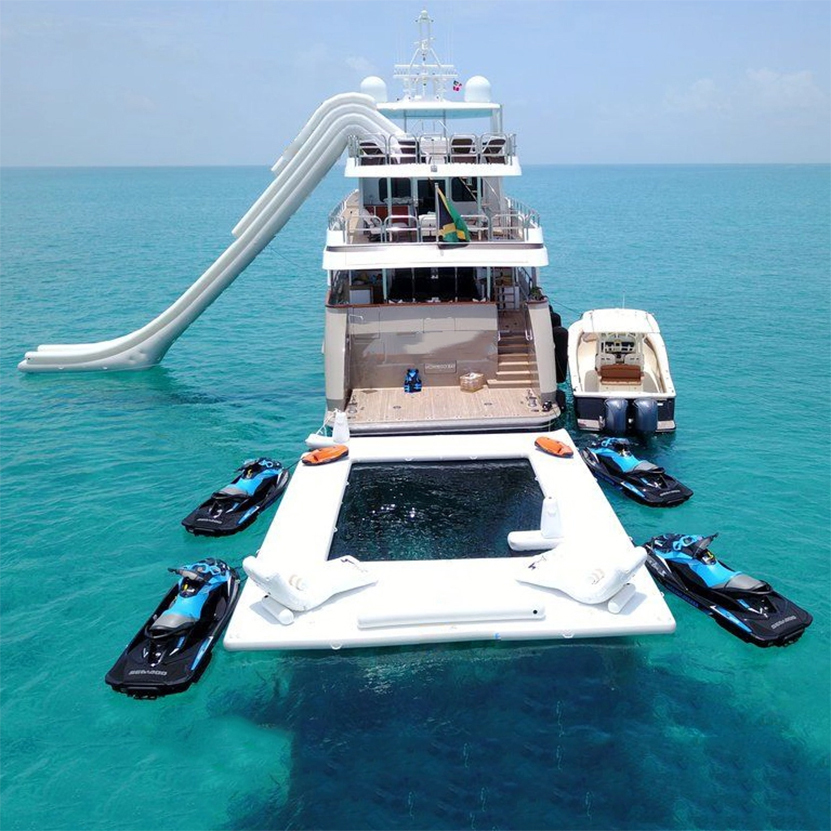 Jellyfish pool 2024 Jellyfish Protection Floating ocean pool Yacht swimming  Inflatable Sea Pool With Net Jellyfish pool,Floating ocean pool